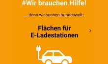 bundesweit Flächen gesucht für Schnellladestationen